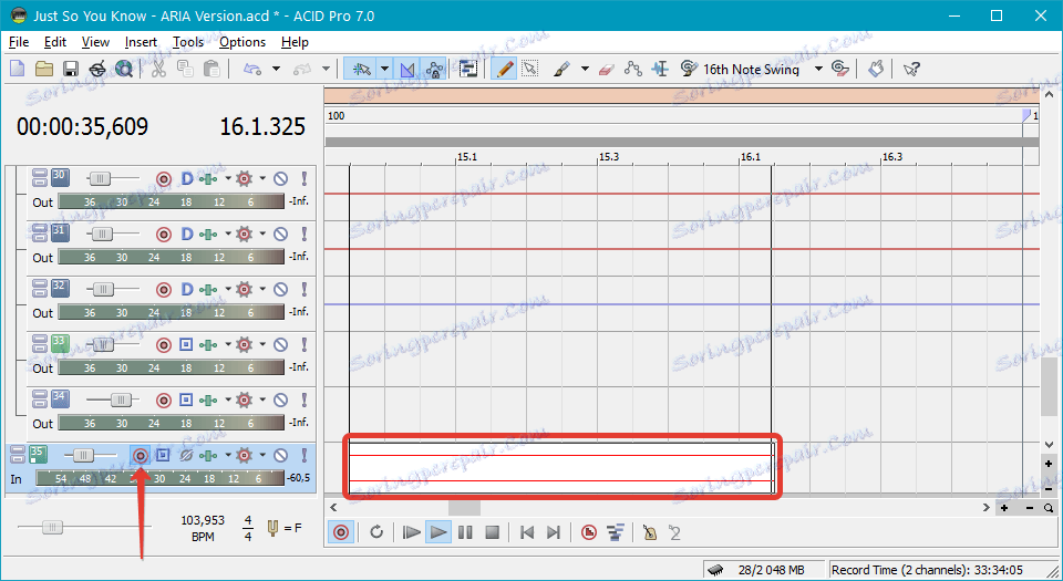 Професионален звуков запис в Sony Acid Pro