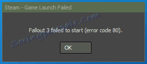 Napaka pri kodi 80 na Steam