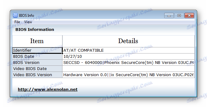 Bios info System Spec