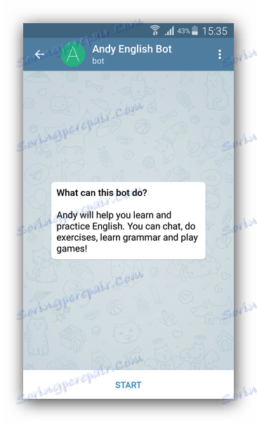 Angleško učenje v Telegramu