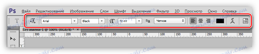 Panel opcji tekstowych w Photoshopie