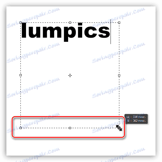 Skalowanie pola tekstowego w Photoshopie