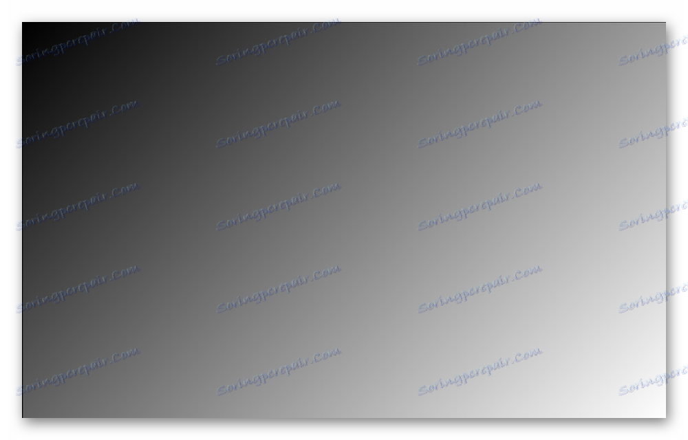 Проверка на яркостта с диагонален градиент при теста на TFT монитора