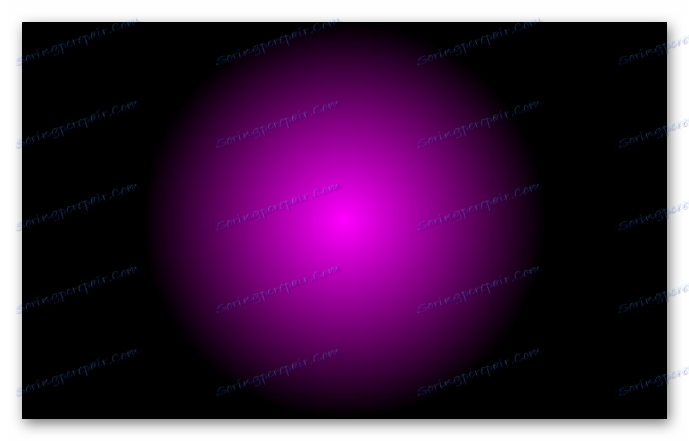 Проверка на яркостта с пръстеновиден градиент при теста на TFT монитора