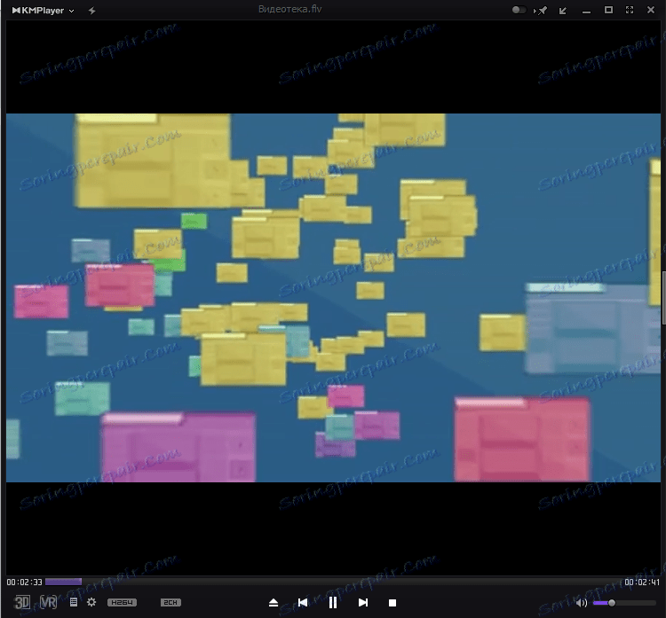 Přehrávání videa FLV v KMPlayeru