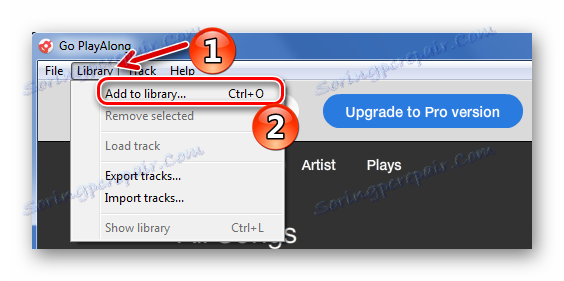Додавање датотека у библиотеку Го ПлаиАлонг