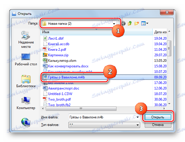 Okno do otwierania pliku w Universal Viewer