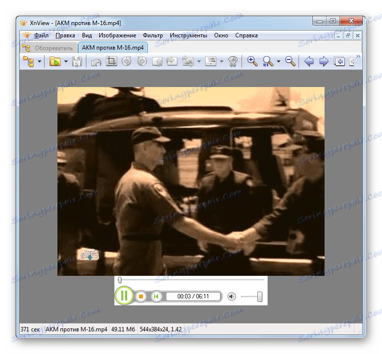 Odtwarzanie pliku wideo MP4 w XnView