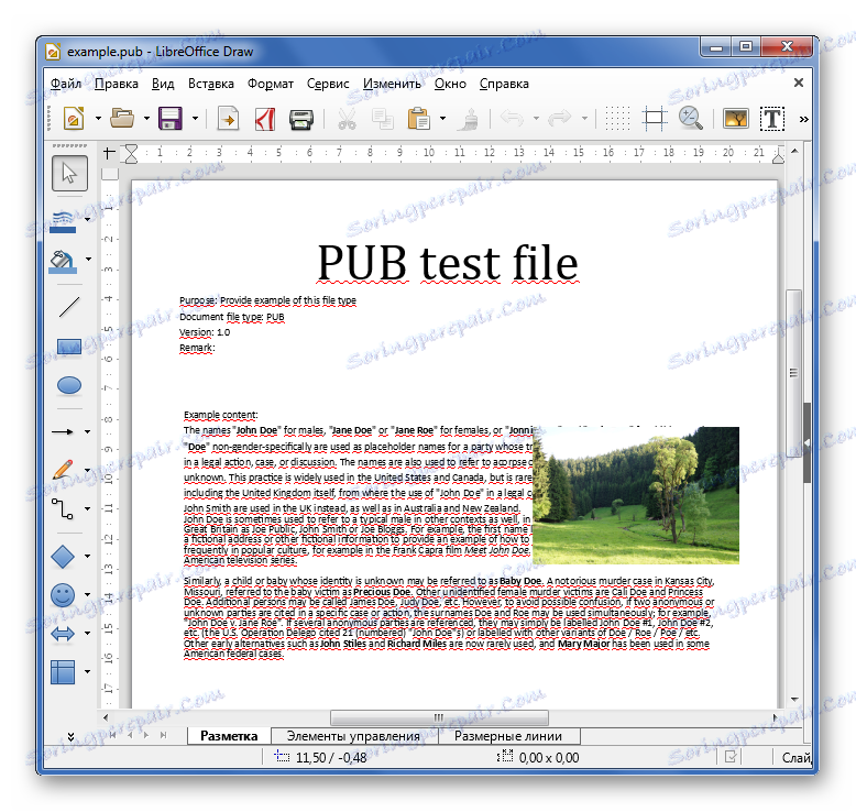 Zobraziť PUB v LibreOffice