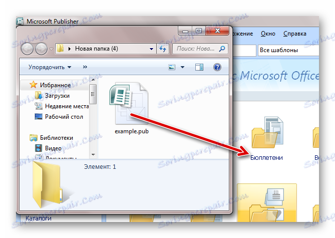 Pretiahnite súbor PUB do programu Microsoft Office Publisher