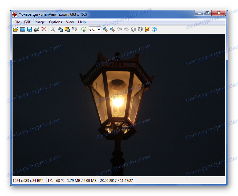 Перегляд TGA через IrfanView