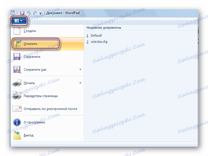 Otwórz w programie WordPad
