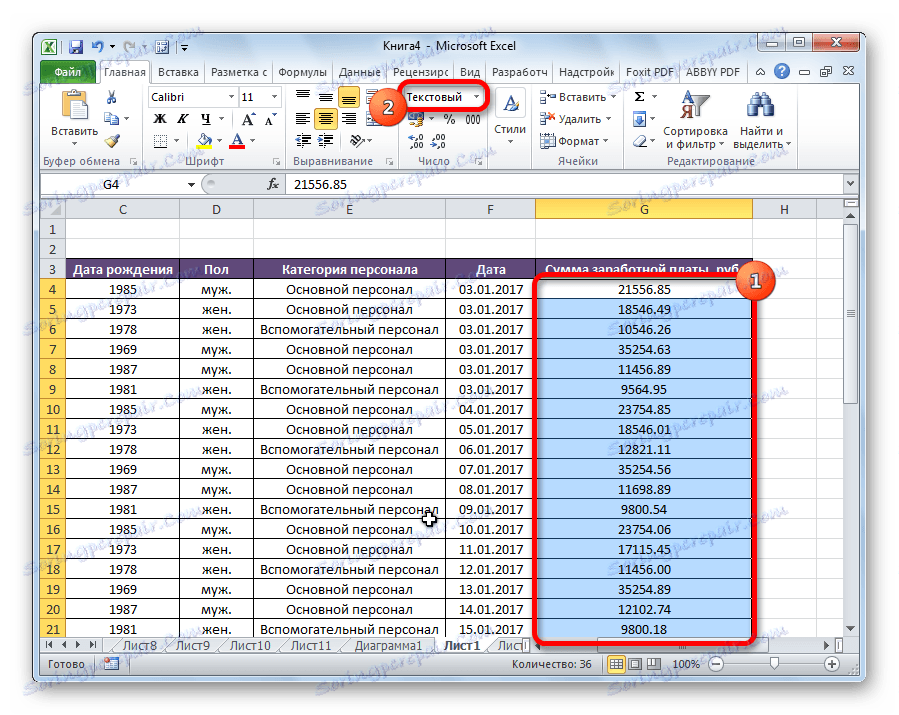 Nastavenie formátu textu v programe Microsoft Excel