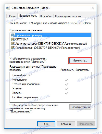upraviť vlastnosti dokumentu