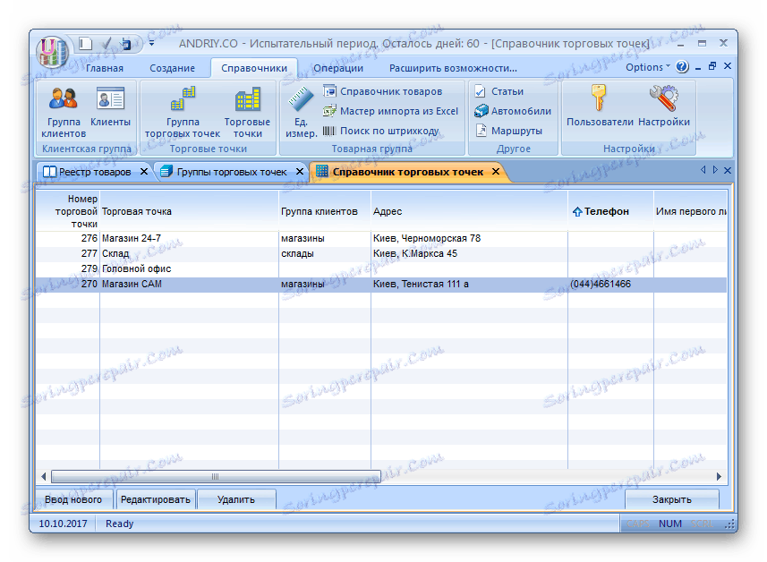 فهرست فروش محصولات، قیمت، حسابداری