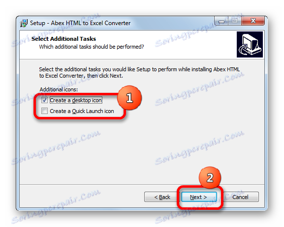 Abex HTML до Excel конвертор икона прозорец
