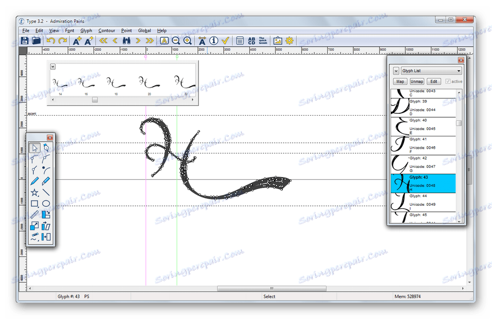 ویرایش فونت های آماده شده در نوع