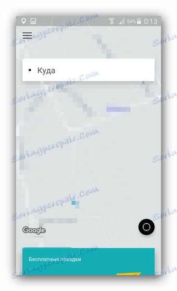 Mapy Google v aplikaci Uber
