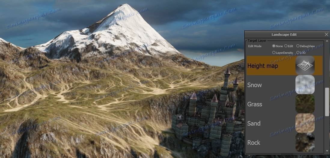 Unreal Development Kit Ландшафт