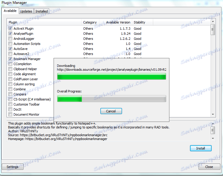 Postopek namestitve vtičnikov v program Notepad ++