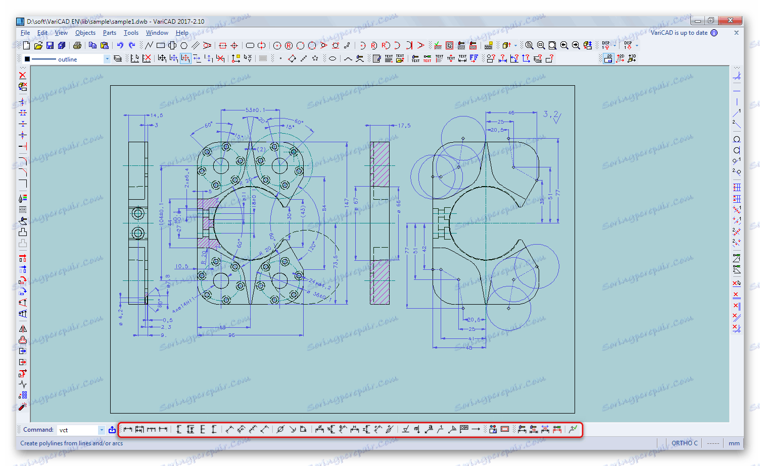 Инструменти за автоматизирани измервания в VariCAD