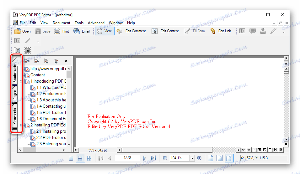 Režimy zobrazení v aplikaci VeryPDF PDF Editor