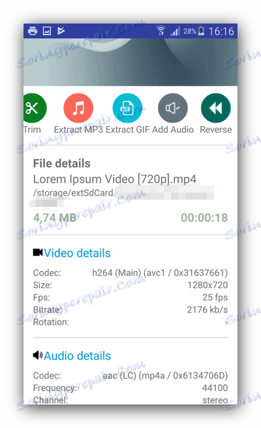 Preoblikovanje datotek v tovarni Video Format