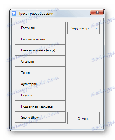 Nastaví nastavenia na vytvorenie efektu ozveny v programe ViPER4Windows