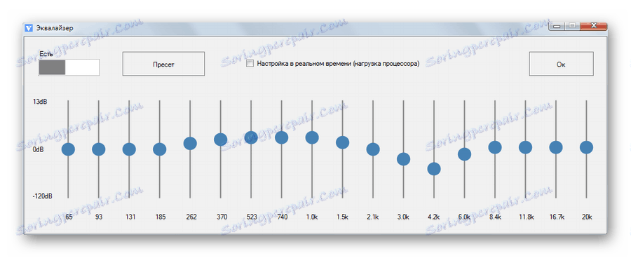 Nastavenie zvuku pomocou ekvalizéra v programe ViPER4Windows