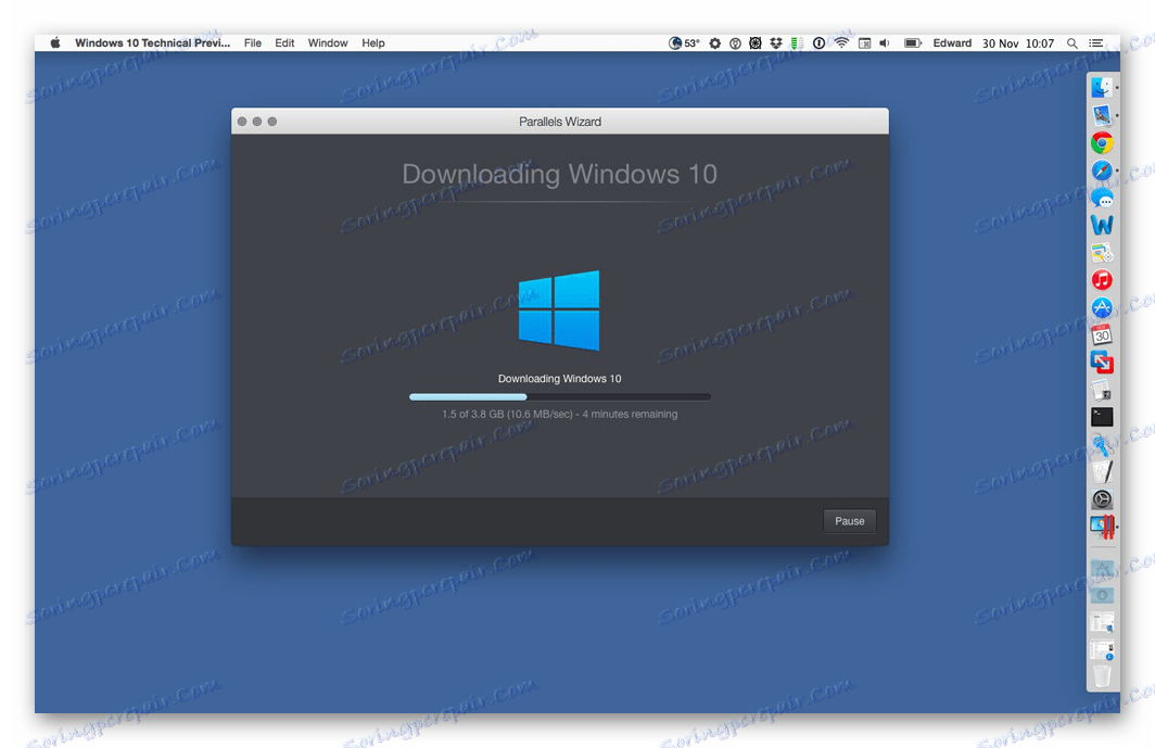 Установка Windows 10 в Parallels Desktop