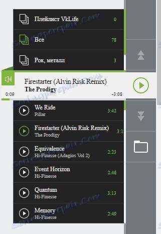 Užívateľsky prívetivý prehrávač vo VKLife