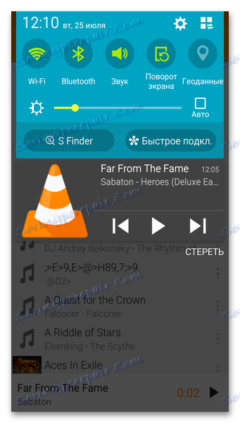 Ovládanie prehrávača z opony VLC
