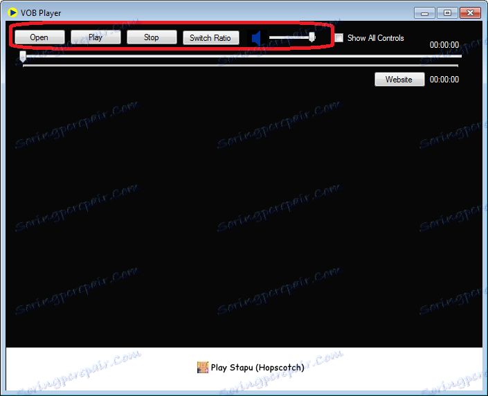 Средства за управление на видео в VOB Player