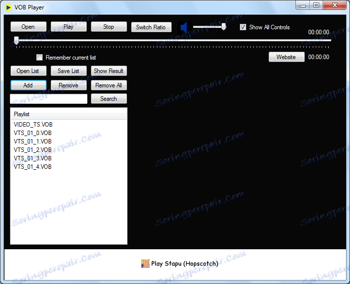 Създаване на плейлист в VOB Player