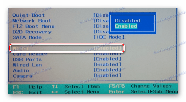 فعال کردن آداپتور Wi-Fi در BIOS