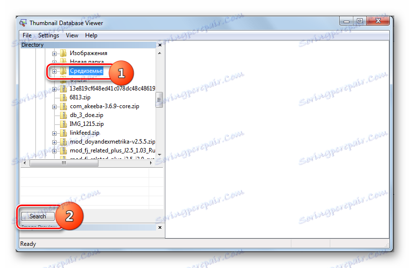 Zaženite datoteko Thumbs.db v pregledovalniku baze podatkov Thumbnail