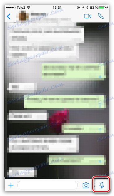 Hlasové zprávy v aplikaci WhatsApp pro systém iOS