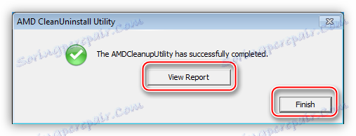 Прегледайте доклада за напредъка и изключете помощната програма на AMD Clean Uninstall
