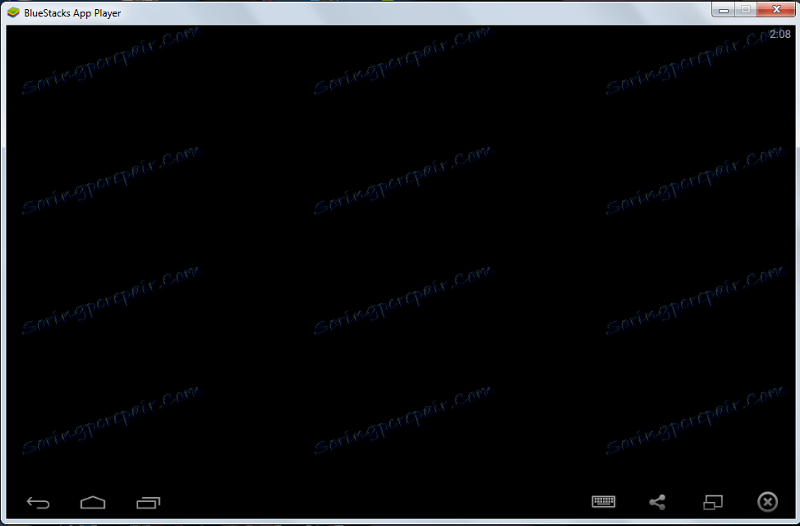 Чорний екран в програмі BlueStacks