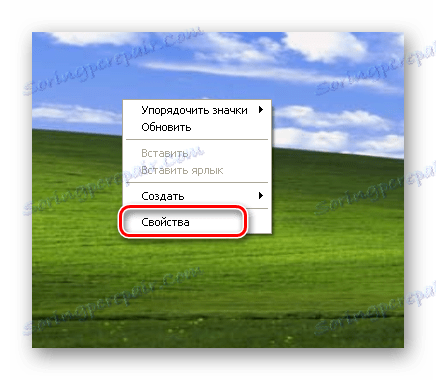 Vlastnosti položky v kontextovej ponuke na pracovnej ploche systému Windows XP