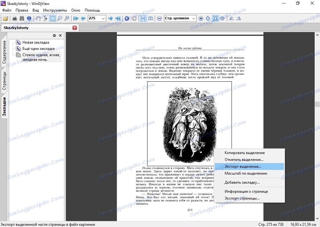 انتخاب صادرات در WinDjView