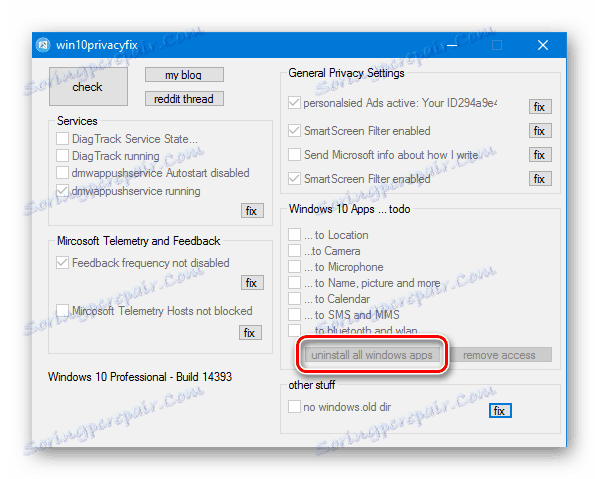 Windows 10 Защита на поверителността на всички приложения на Windows