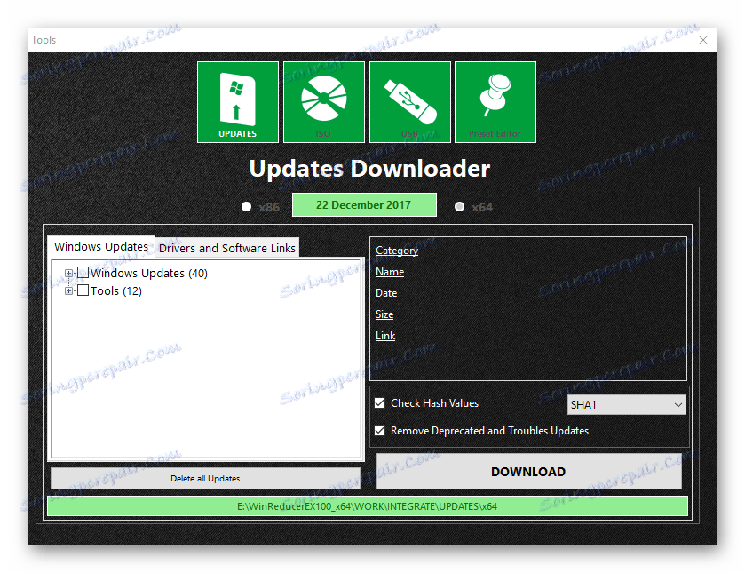 Оновлення windows в WinReducer