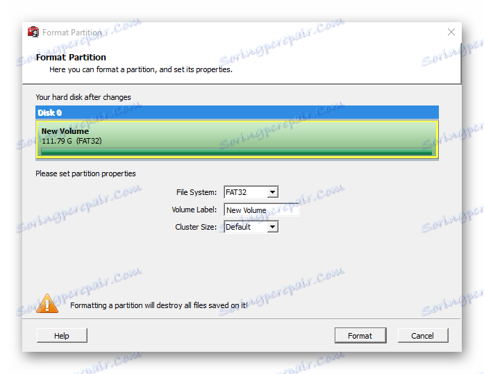 فرمت کردن پارتیشن ها در WonderShare Disk Manager برنامه