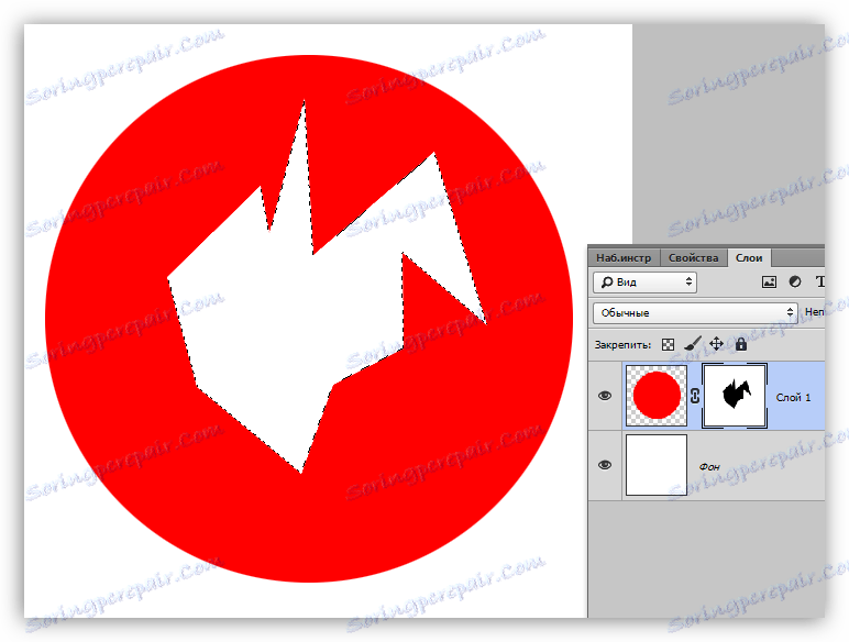 Wypełnij wybrany obszar maski w Photoshopie