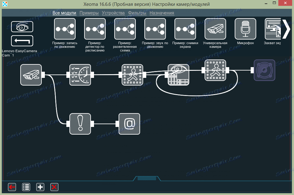 Настройки на Xeoma