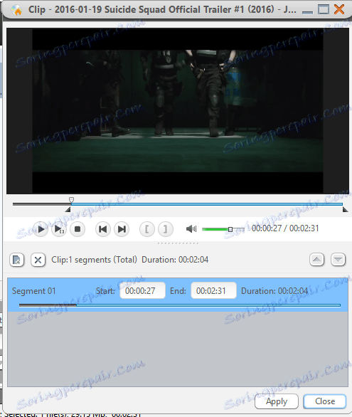 Изрязване на видео в Xilisoft DVD Creator