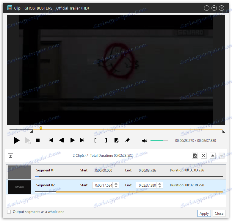 فيديو المحاصيل في Xilisoft محول الفيديو
