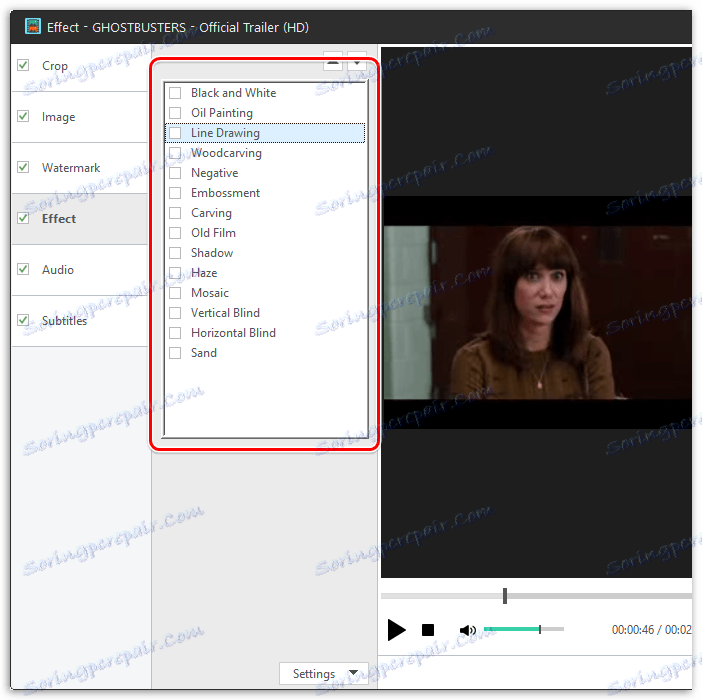 تطبيق تأثيرات على Xilisoft Video Converter