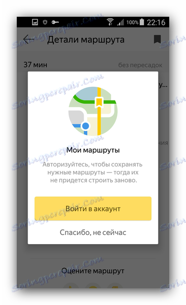 Spremite rutu do Yandex.Transporta